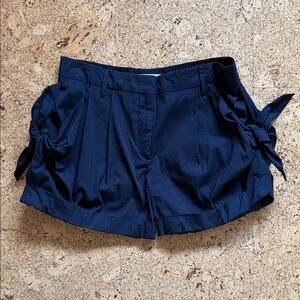 Prada Navy Tie-Side Shorts